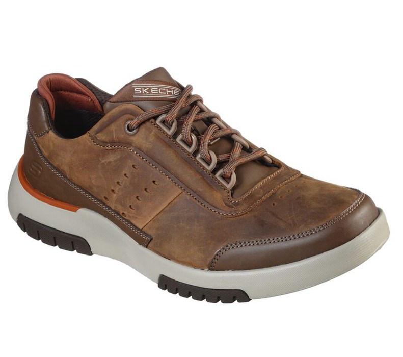 Skechers Bellinger 2.0 - Regran - Mens Lace Up Shoes Brown [AU-VU0655]